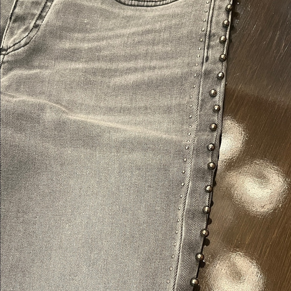 Zara Gray Studded Women's Jeans